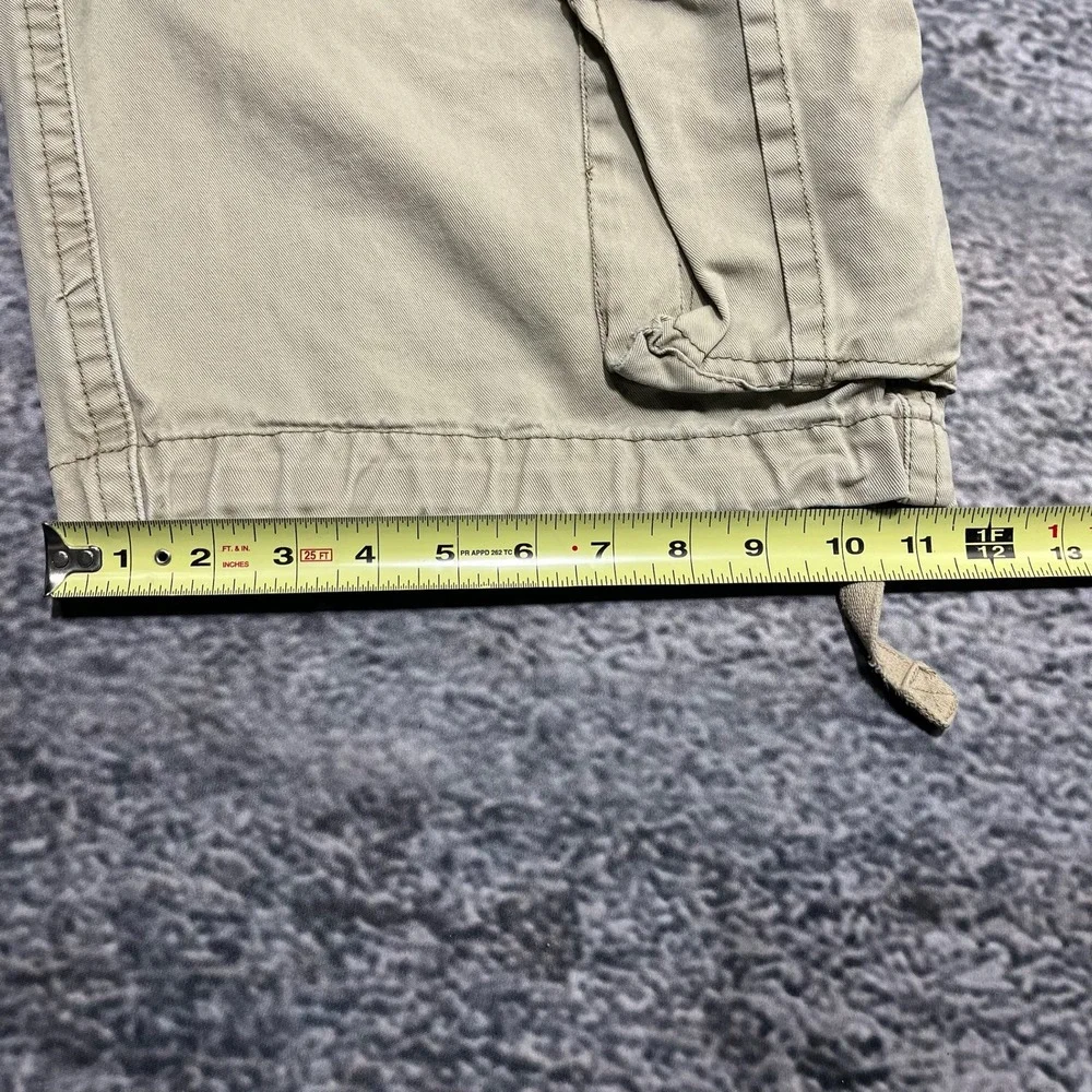 Aeropostale Cargo Shorts Mens 32 Beige Skater‎ Surf Preppy Baggy Vintage Y2K